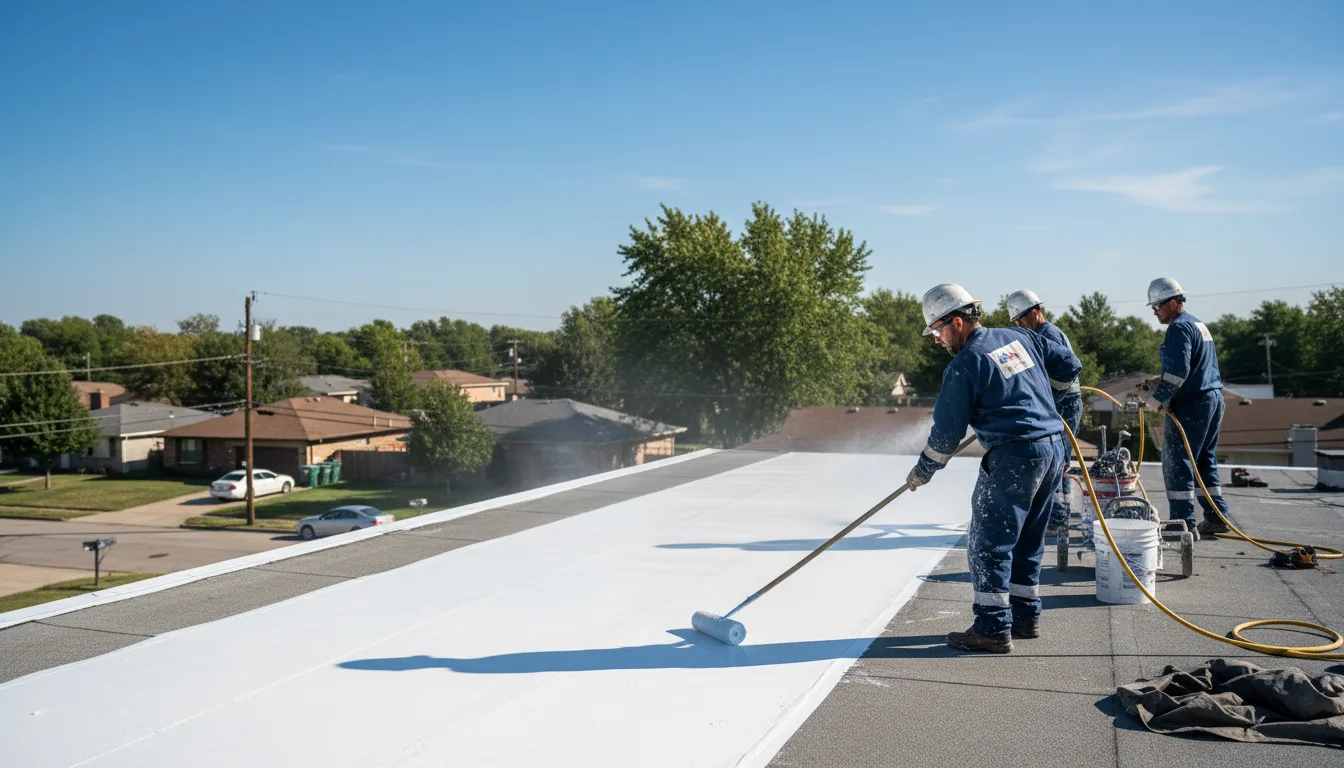 Commercial roof coating in Warrenton, NC near me